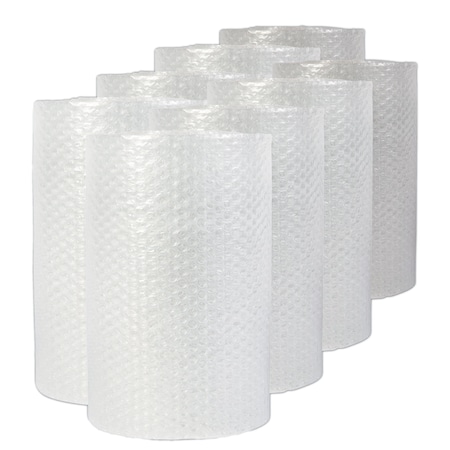 Bubble Packaging, 0.19 Thick, 24 X 50 Ft, Perforated Every 24, Clear, PK8, 8PK